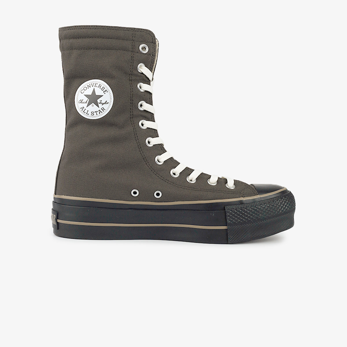 CONVERSE ALL STAR (R) LIFTED KNEE-HI BROWN/BLACK