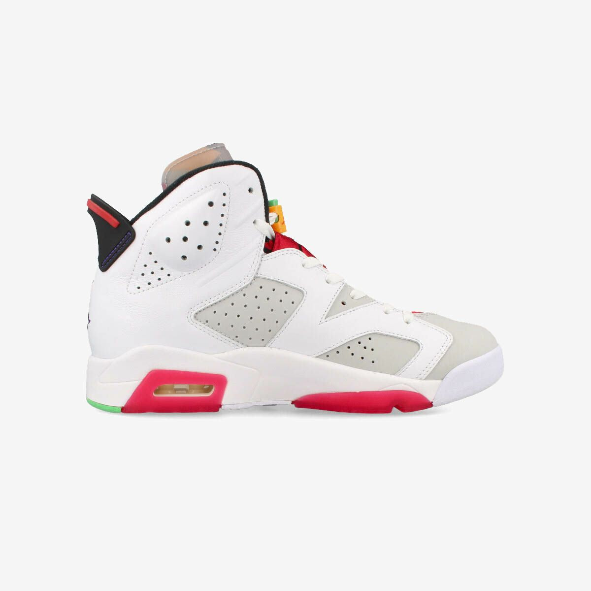 NIKE AIR JORDAN 6 RETRO NEUTRAL GRAY/WHITE/TRUE RED/BLACK [HARE]