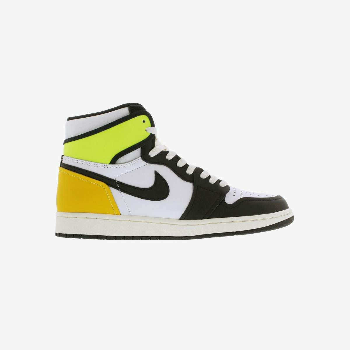 NIKE AIR JORDAN 1 RETRO HIGH OG WHITE/VOLT/UNIVERSITY GOLD – KICKS