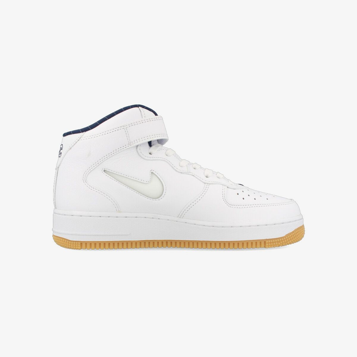 NIKE AIR FORCE 1 MID QS WHITE/WHITE/MIDNIGHT NAVY/GUM YELLOW [NYC