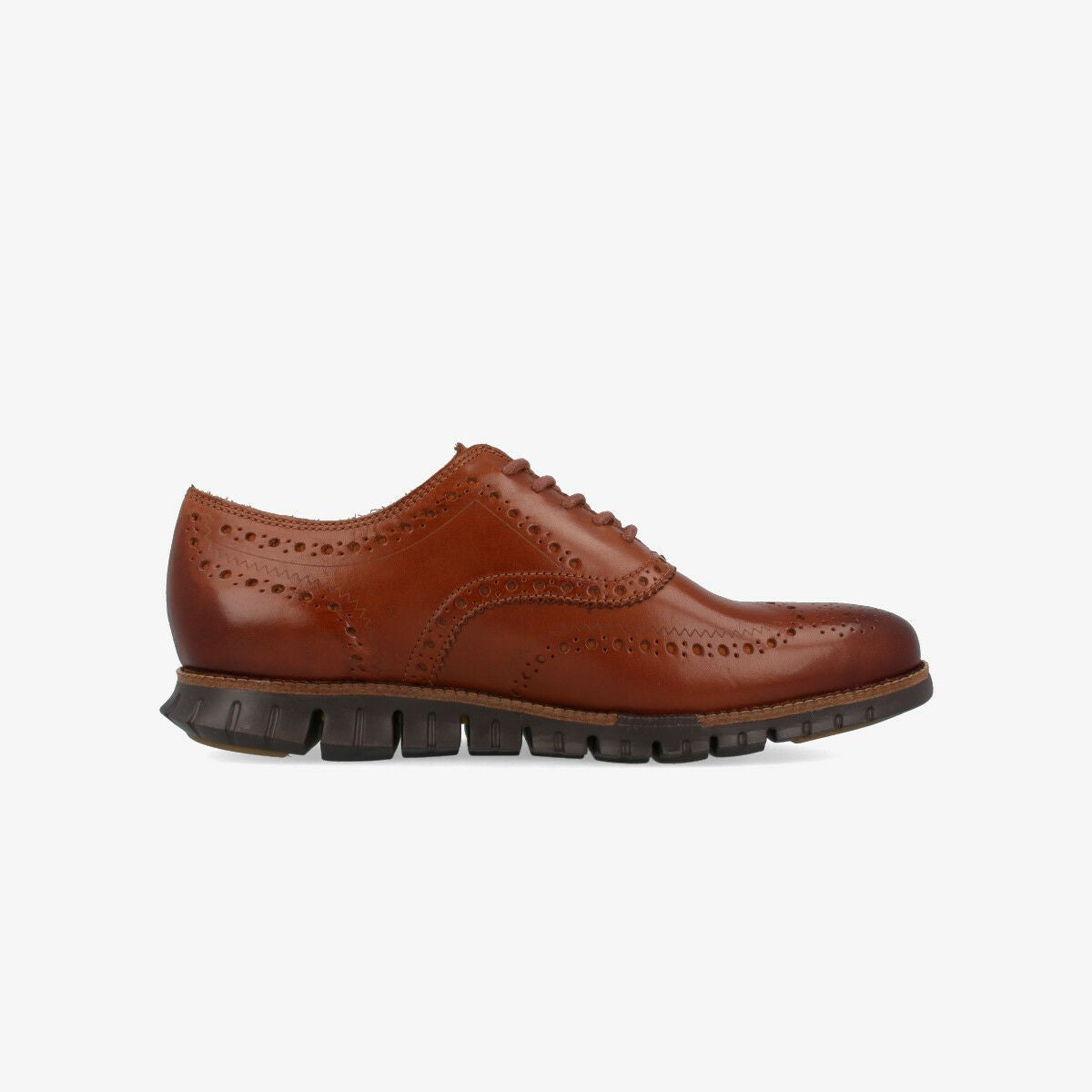 COLE HAAN ZEROGRAND WINGTIP OXFORD BRITISH TAN LEATHER/JAVA