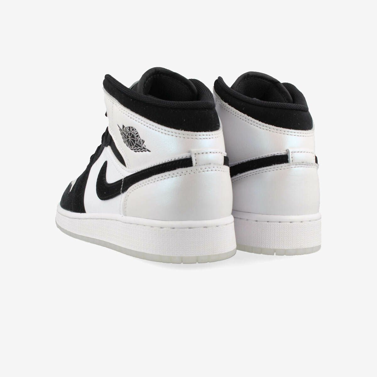 NIKE AIR JORDAN 1 MID SE GS WHITE/BLACK/MULTI COLOR dn4321-100