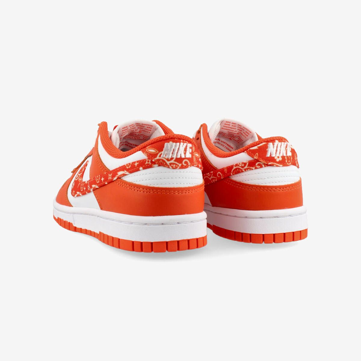 NIKE WMNS DUNK LOW WHITE/RUSH ORANGE/WHITE 【PAISLEY】 dh4401-103