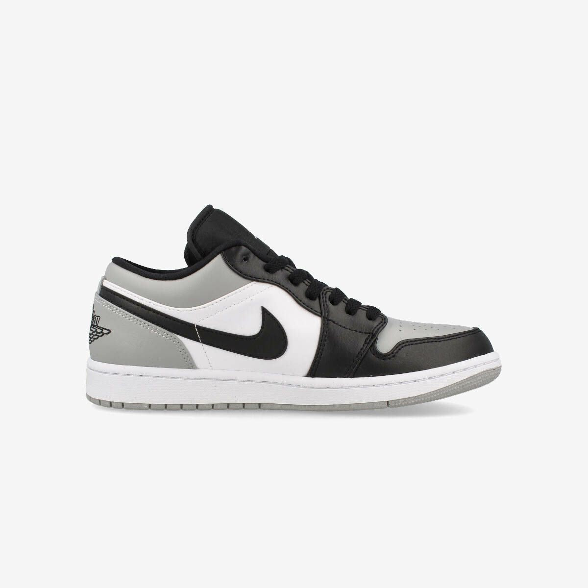 NIKE AIR JORDAN 1 LOW WHITE/BLACK/LIGHT SMOKE GREY 【SHADOW TOE ...