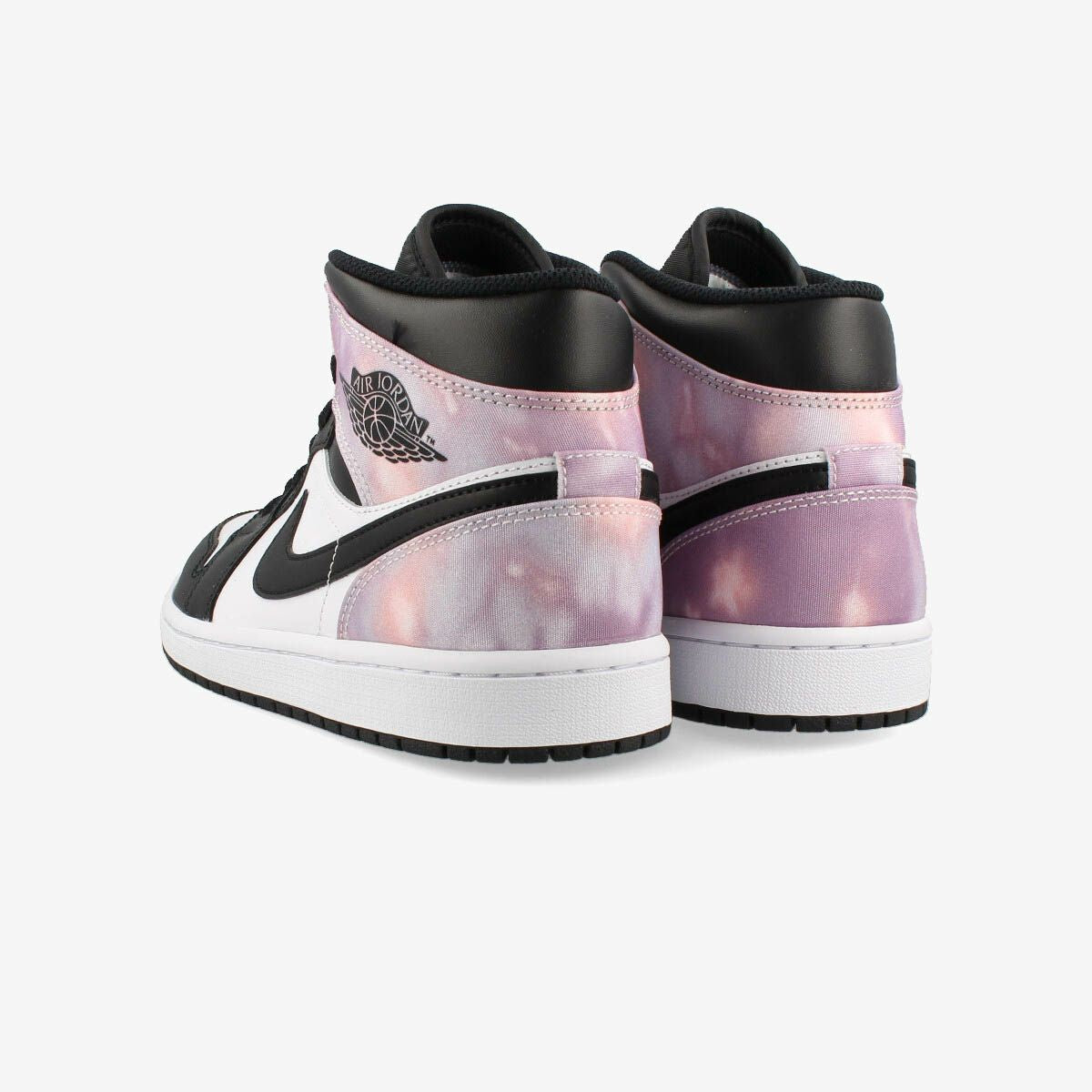 NIKE AIR JORDAN 1 MID SE BLACK/BLEACHED CORAL/WHITE 【TIE DYE