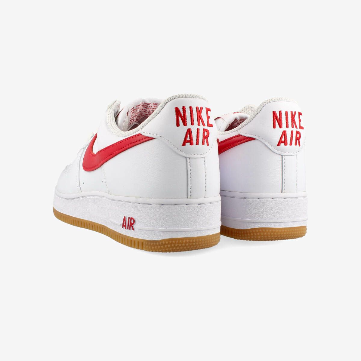 NIKE AIR FORCE 1 LOW RETRO WHITE/UNIVERSITY RED/GUM YELLOW dj3911