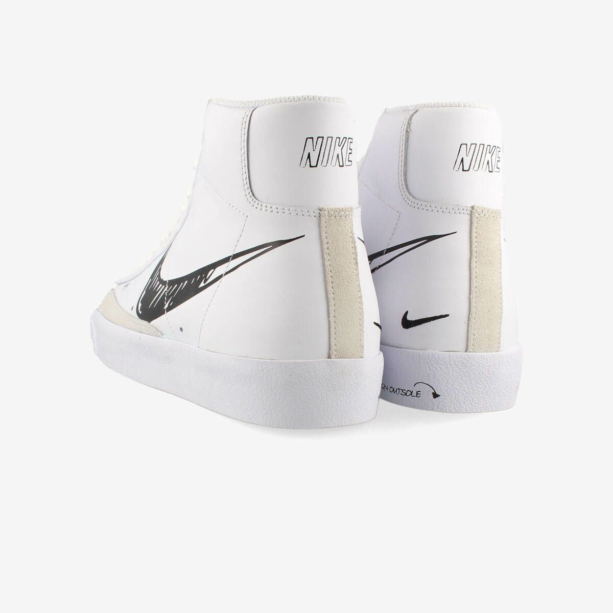 NIKE BLAZER MID VNTG '77 WHITE/BLACK 【SKETCH PACK】 cw7580-101 