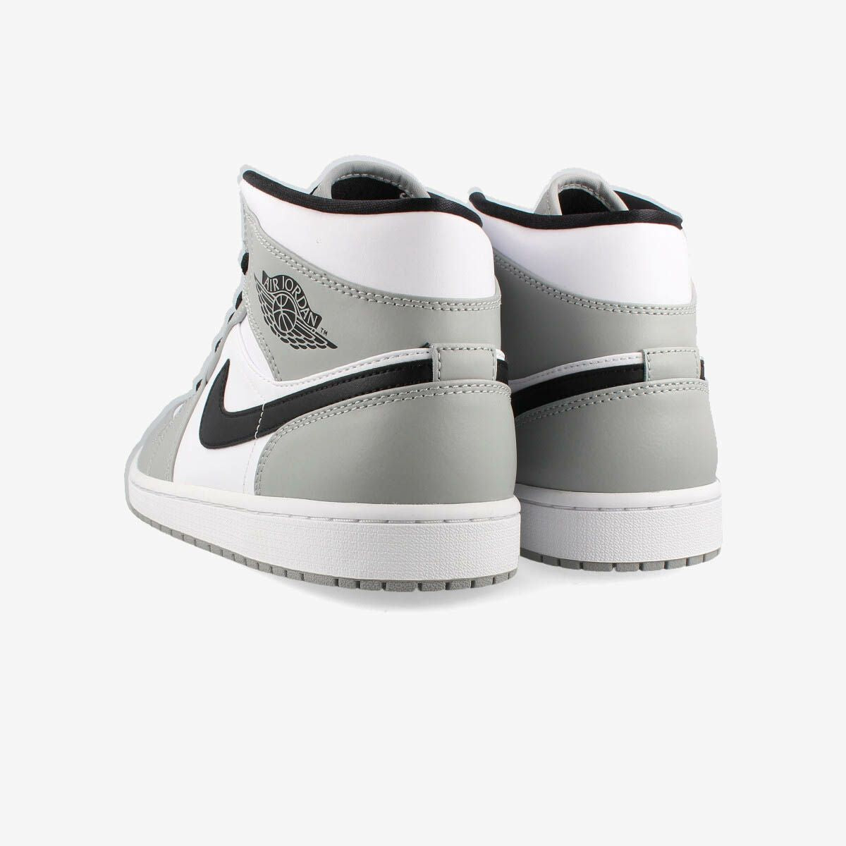 NIKE AIR JORDAN 1 MID LIGHT SMOKE GRAY/BLACK/WHITE 554724-092