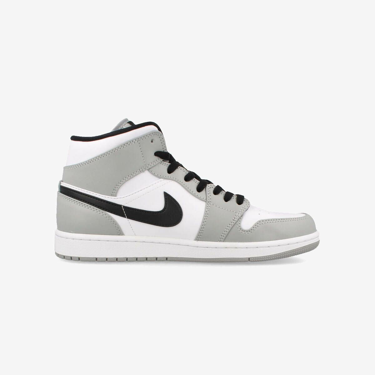 NIKE AIR JORDAN 1 MID LIGHT SMOKE GRAY/BLACK/WHITE 554724-092