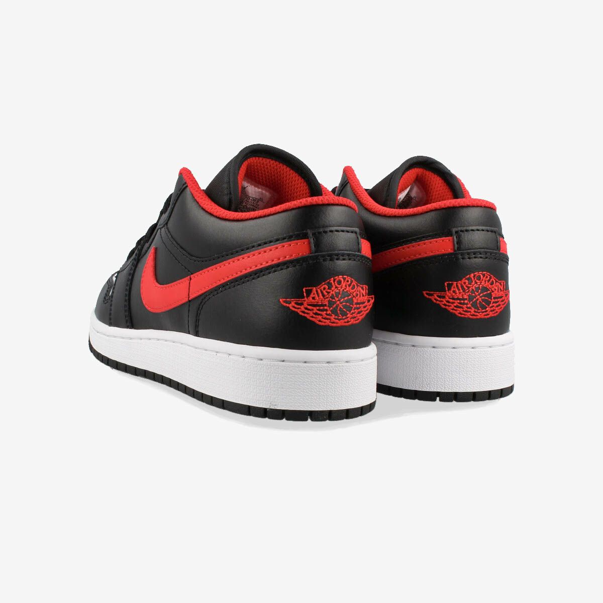 NIKE AIR JORDAN 1 LOW GS BLACK/FIRE RED/WHITE