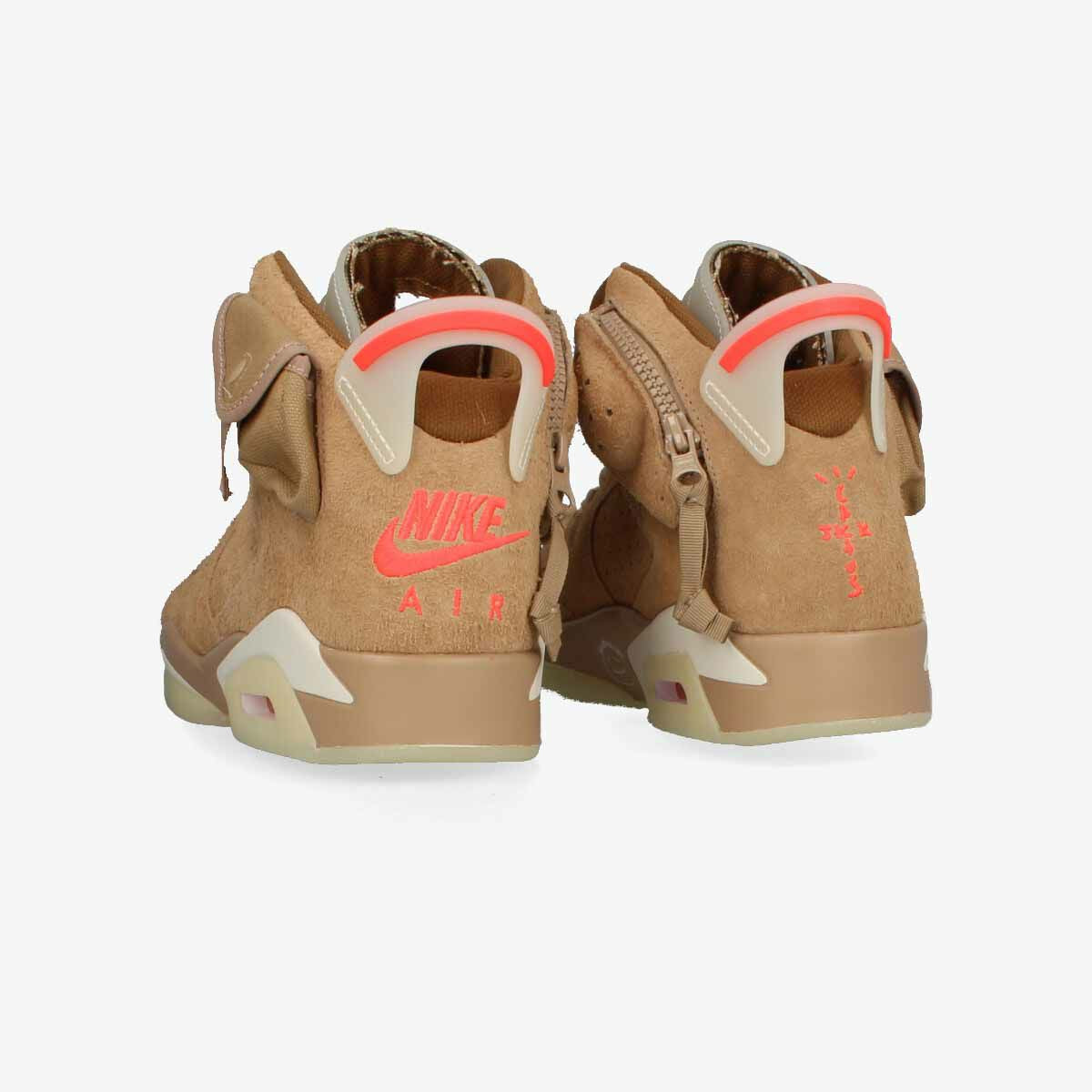 NIKE AIR JORDAN 6 RETRO SP BRITISH KHAKI/BRIGHT CRIMSON [TRAVIS SCOTT]