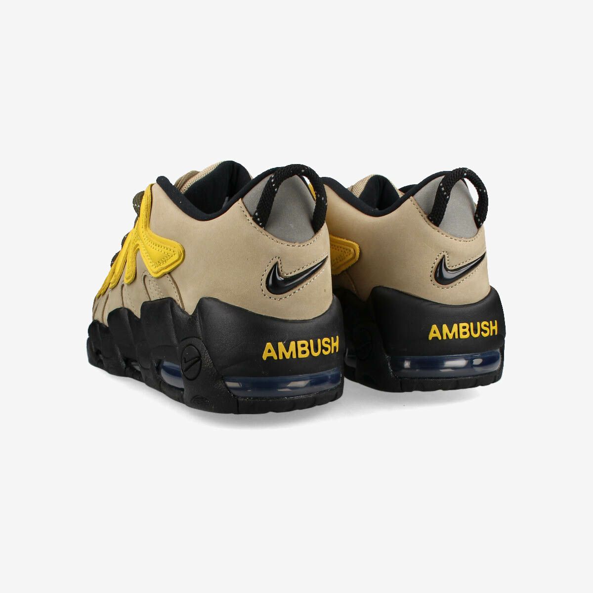 NIKE x AMBUSH AIR MORE UPTEMPO LOW SP LIMESTONE/VIVID SULFUR/BLACK