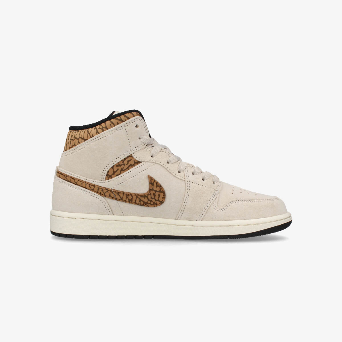 NIKE AIR JORDAN 1 MID SE LT OREWOOD BRN/METALLIC GOLD dz4129-102