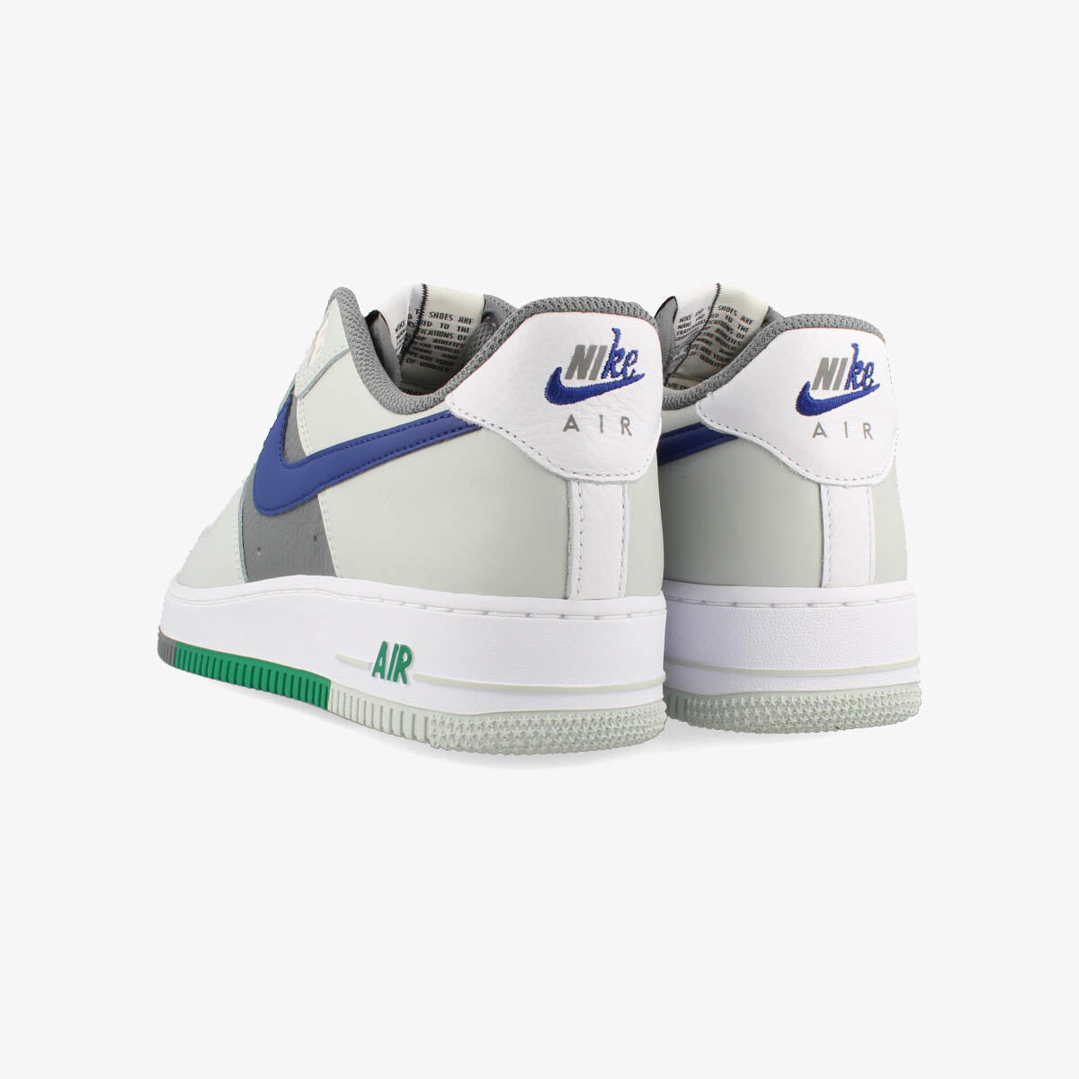 NIKE AIR FORCE 1 '07 LV8 LIGHT SILVER/WHITE/SMOKE GRAY/DEEP ROYAL