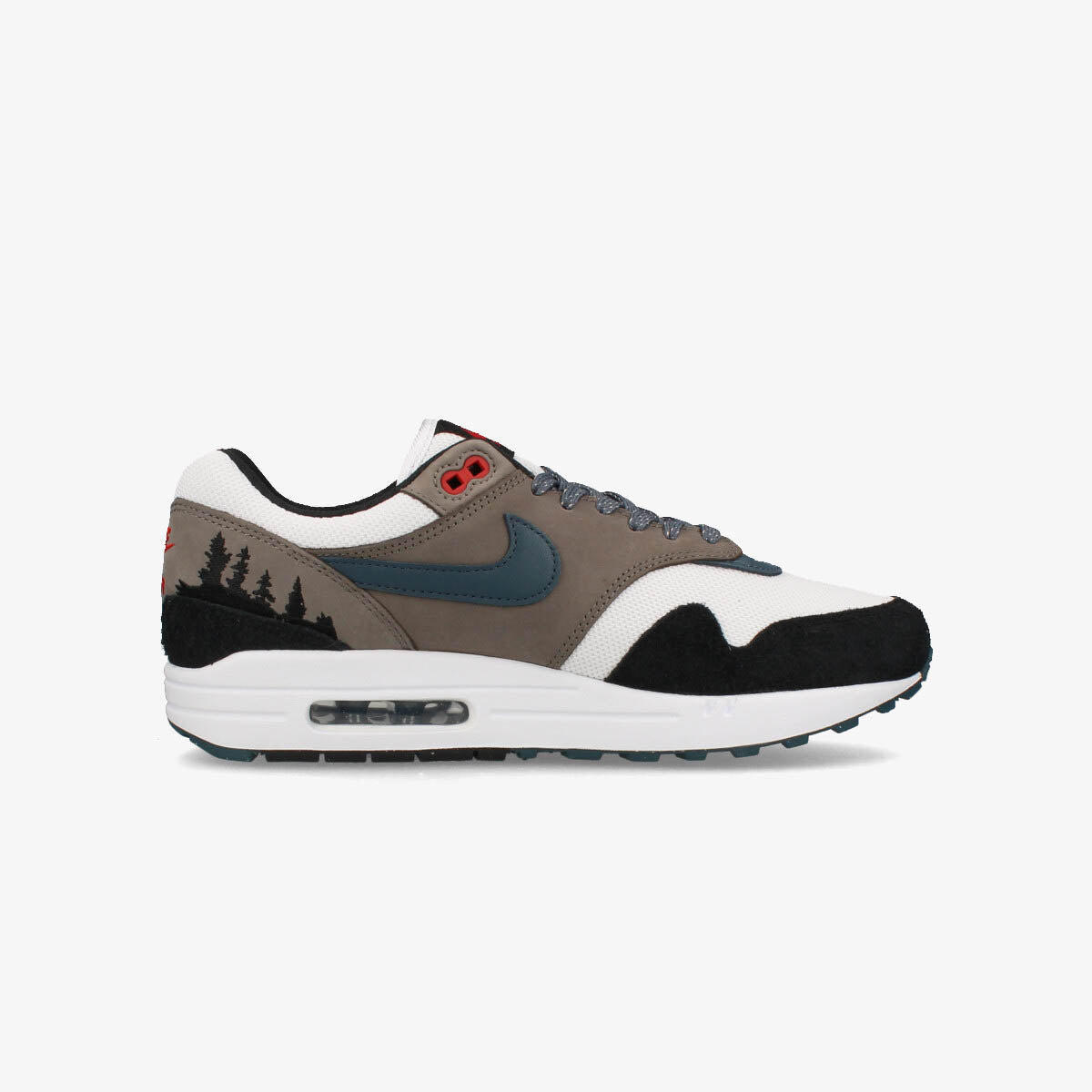 NIKE AIR MAX 1 PRM WHITE/SLATE BLUE/BLACK/SOFT GRAY