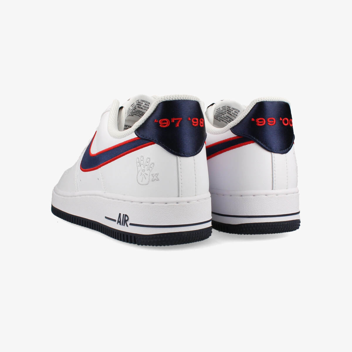 Air force 1 low - men's white/obsidian/university outlet red