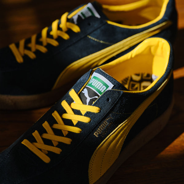 PUMA DELPHIN OG MIJ KL REW NEW NAVY/PELE YELLOW/GUM -MADE IN JAPAN- -Created by KICKS LAB.-