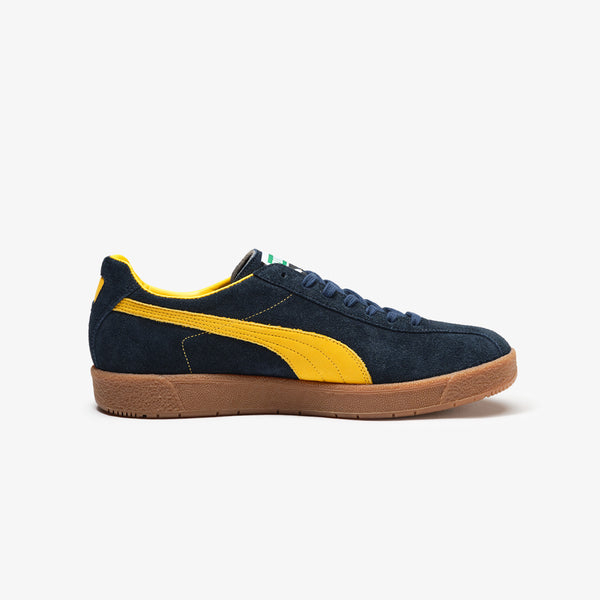 PUMA DELPHIN OG MIJ KL REW NEW NAVY/PELE YELLOW/GUM -MADE IN JAPAN- -Created by KICKS LAB.-