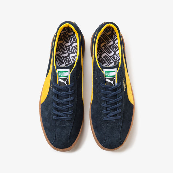 PUMA DELPHIN OG MIJ KL REW NEW NAVY/PELE YELLOW/GUM -MADE IN JAPAN- -Created by KICKS LAB.-