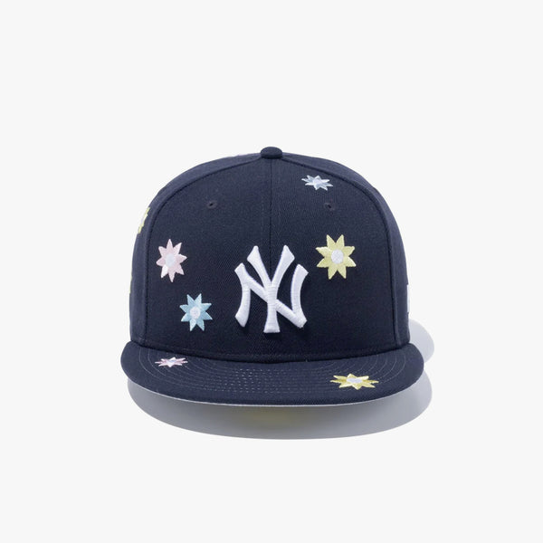 NEW ERA 59FIFTY FLOWER EMBROIDERY NEW YORK YANKEES NAVY