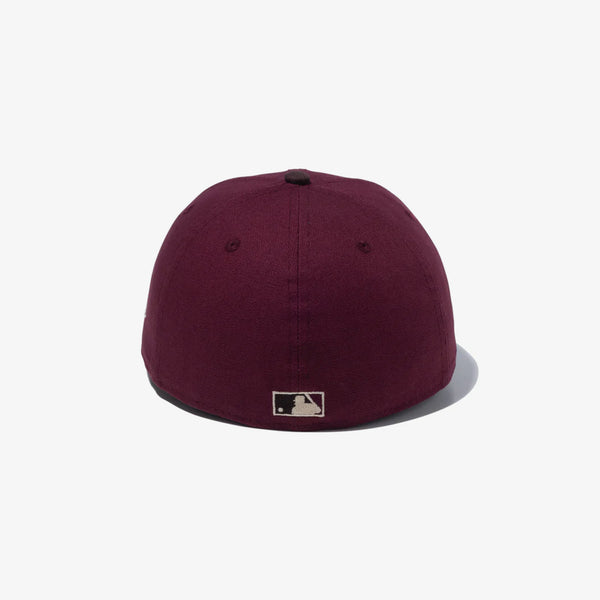 NEW ERA LP 59FIFTY PHILADELPHIA PHILLIES COOPERSTOWN DUCK MAROON/WALNUT BROWN