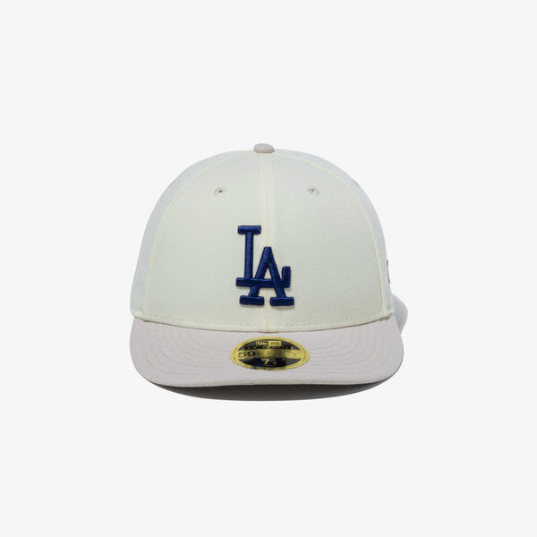 NEW ERA LP 59FIFTY WHITE PACK LOS ANGELES DODGERS CHROME/STONE