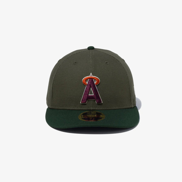 NEW ERA LP 59FIFTY CALIFORNIA ANGELS COOPERSTOWN DUCK MOSS GREEN/DARK GREEN