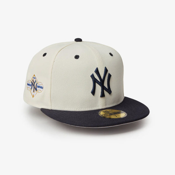 NEW ERA 59FIFTY MLB WOOL VISOR SP NEW YORK YANKEES CHROME/NAVY