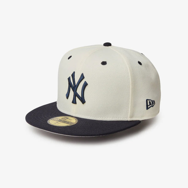 NEW ERA 59FIFTY MLB WOOL VISOR SP NEW YORK YANKEES CHROME/NAVY