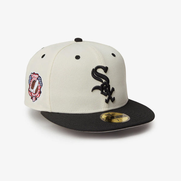 NEW ERA 59FIFTY MLB WOOL VISOR SP CHICAGO WHITE SOX CHROME/BLACK