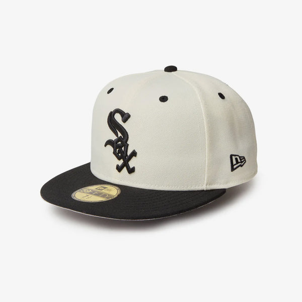 NEW ERA 59FIFTY MLB WOOL VISOR SP CHICAGO WHITE SOX CHROME/BLACK