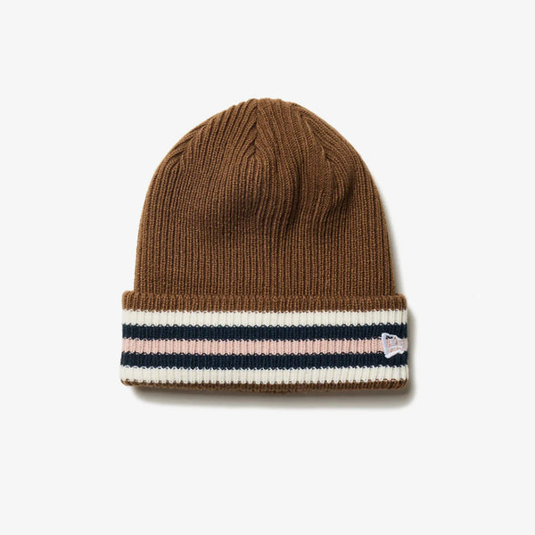 NEW ERA BASIC CUFF KNIT BORDER WALNUT