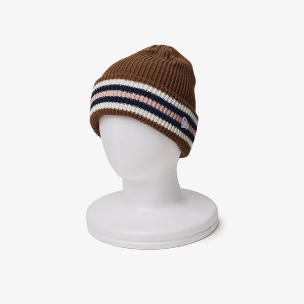 NEW ERA BASIC CUFF KNIT BORDER WALNUT