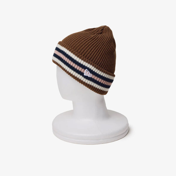 NEW ERA BASIC CUFF KNIT BORDER WALNUT