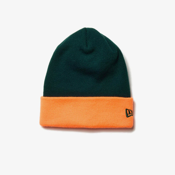 NEW ERA BASIC CUFF KNIT Powered by GORO NAKATSUGAWA（min-nano） BRITISH GREEN/NEON ORANGE