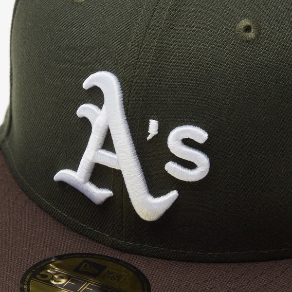 NEW ERA 59FIFTY OAKLAND ATHLETICS Powered by GORO NAKATSUGAWA（min-nano） DARKSEAWEED/BROWN