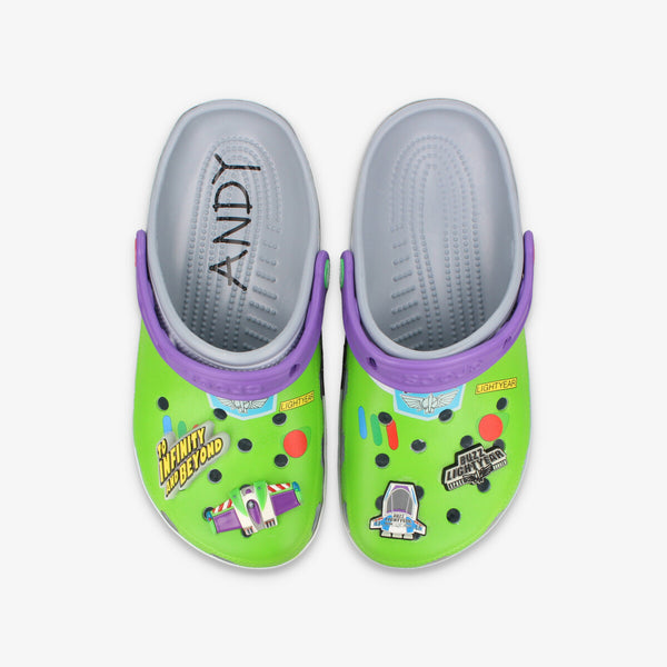 crocs KIDS' PIXAR TOY STORY BUZZ-LIGHTYEAR CLOG BLUE GREY