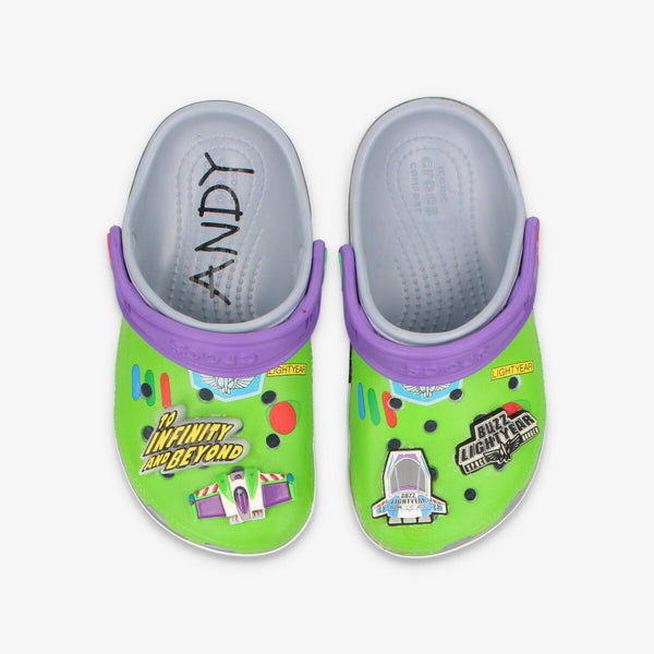 crocs TODDLERS' PIXAR TOY STORY BUZZ-LIGHTYEAR CLOG BLUE GREY