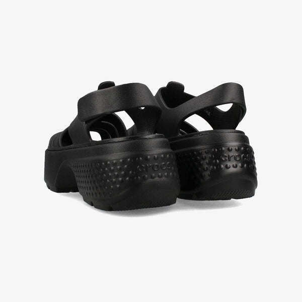 CROCS STOMP FISHERMAN SANDAL BLACK