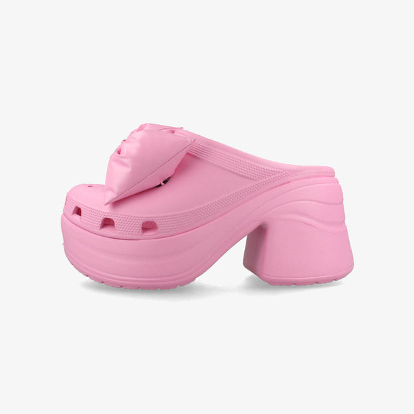 CROCS SIREN BOW CLOG PINK TWEED