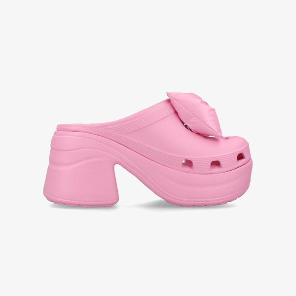 CROCS SIREN BOW CLOG PINK TWEED