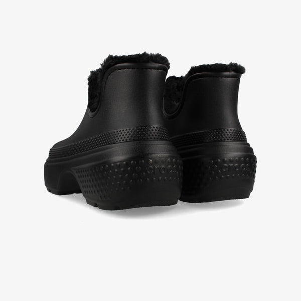 CROCS STOMP SHORTY BOOT BLACK/BLACK