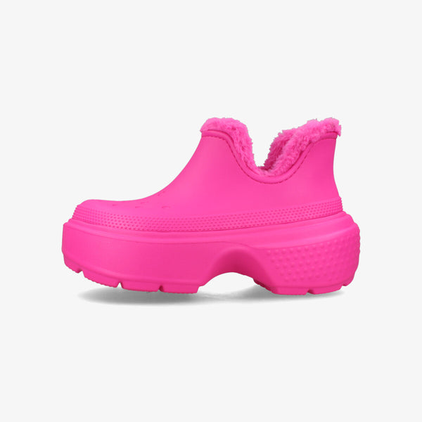 CROCS STOMP SHORTY BOOT PINK CRUSH