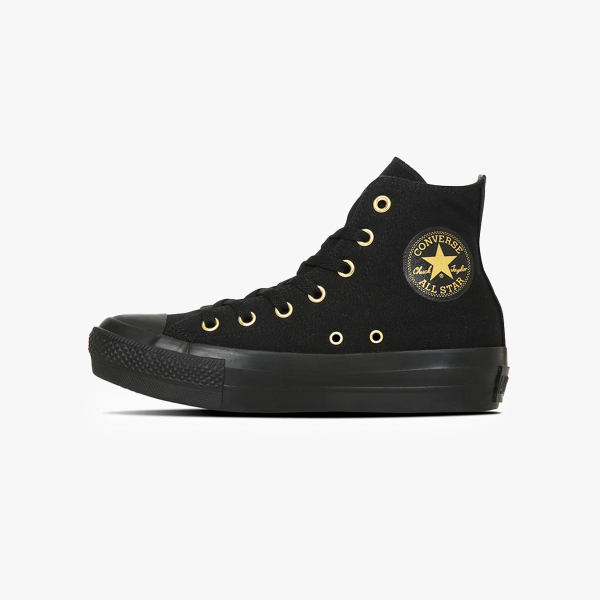 CONVERSE ALL STAR PLTS HEARTSTUDS HI BLACK