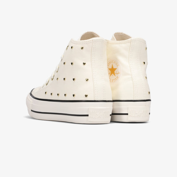 CONVERSE ALL STAR PLTS HEARTSTUDS HI WHITE