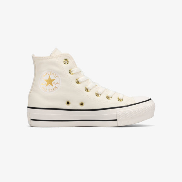 CONVERSE ALL STAR PLTS HEARTSTUDS HI WHITE