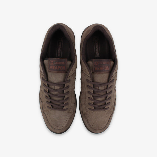 CONVERSE WEAPON SUEDE OX DARK BROWN