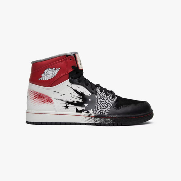 NIKE AIR JORDAN 1 HIGH × DAVE WHITE 【WINGS FOR THE FUTURE】 BLACK/SPORT RED/WHITE