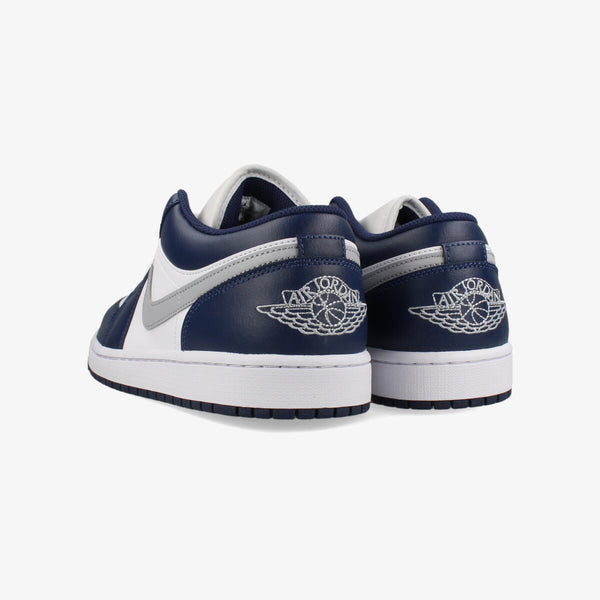 NIKE AIR JORDAN 1 LOW WHITE/WOLF GREY/MIDNIGHT NAVY