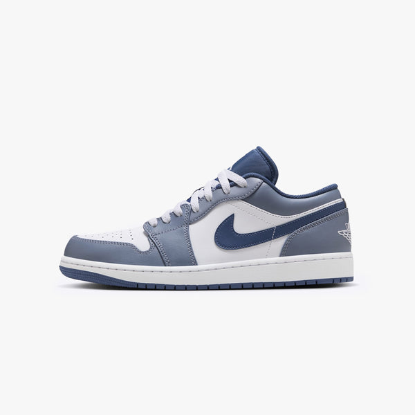 NIKE AIR JORDAN 1 LOW WHITE/STEEL BLUE